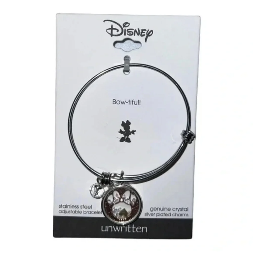 MINNIE MOUSE BOW-TIFUL! Floating Crystal Adjustable Bracelet
